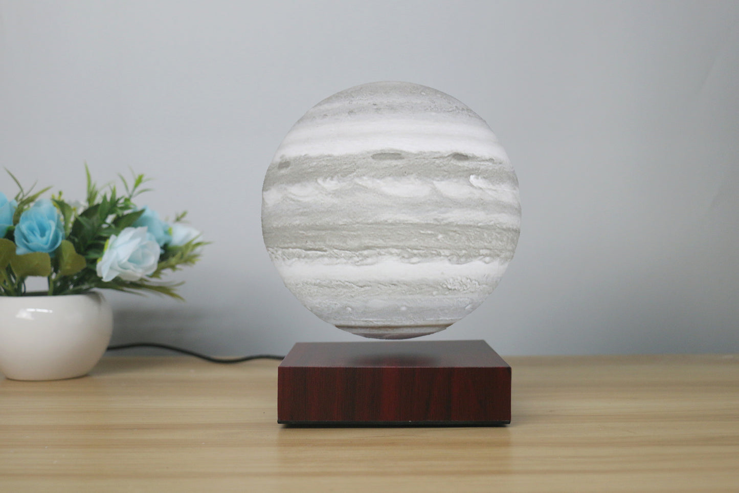 Levitating Earth Jupiter Lamp Magnetic Floating LED Night Light